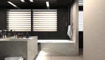 8 Super yacht Mangusta 148 Oceano Master Cabin Bathroom